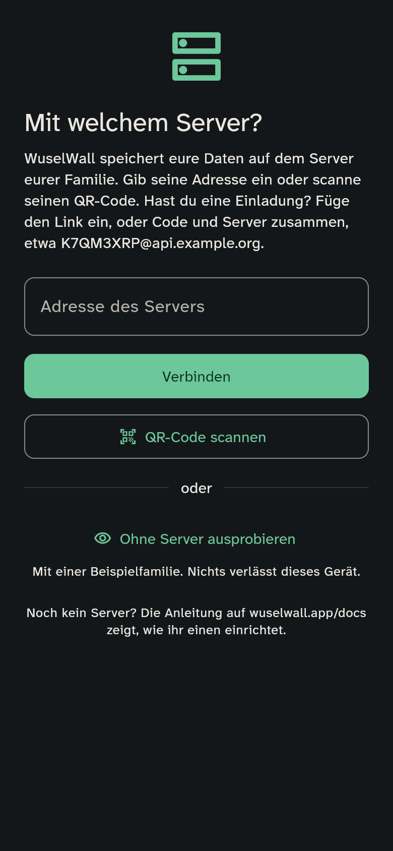 Die Frage nach dem Server
