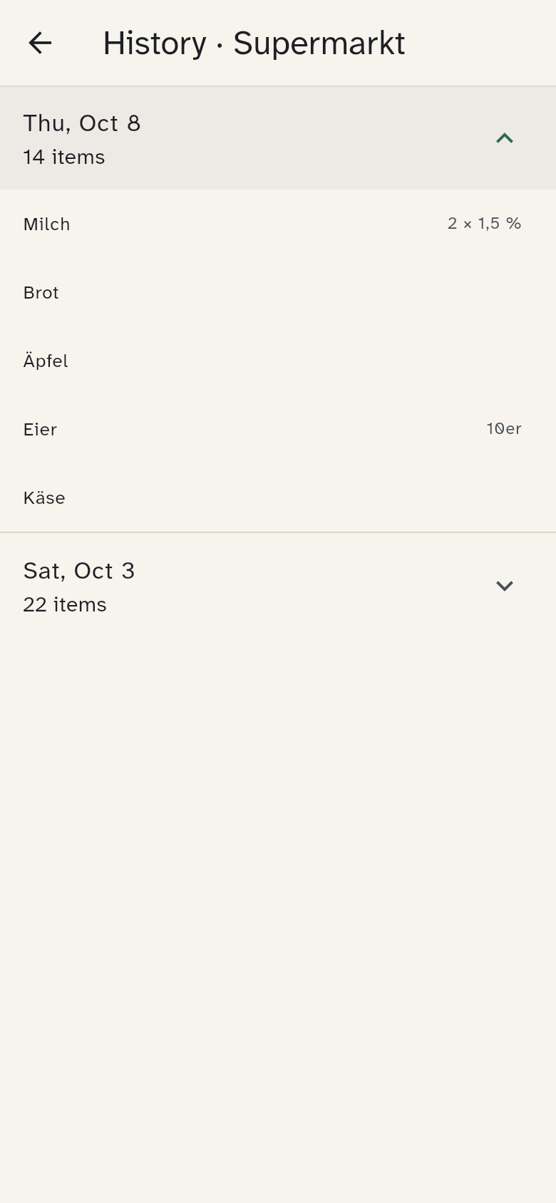 History with two finished trips