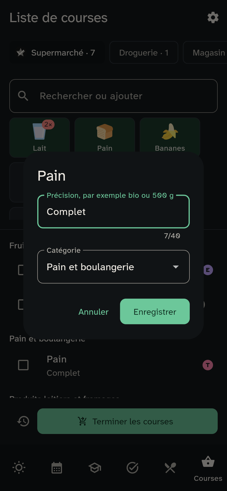 La modification d’un article